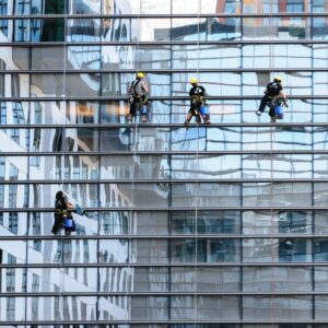 Traditional window cleaning